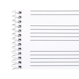 Liderpapel Bloc de Música Pentagrama 4mm Cuarto Apaisado 20 Hojas 100 g/m2