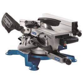 Scheppach HM100T Sierra Ingletadora Pendular con Mesa Superior, Hoja de Carburo 254mm 60 Dientes, Potencia 1800W