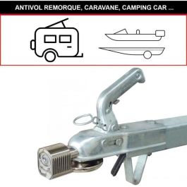 Master Lock Cerradura de acoplamiento universal para remolques y caravanas (48mm, 51mm, 59mm) con llave
