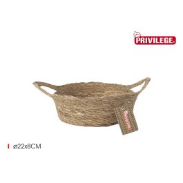 Inde Cesta Cónica Mimbre Redonda con Asa Ø22x8 cm (12 Unidades) Precio: 27.50000033. SKU: B1C8R7XR59