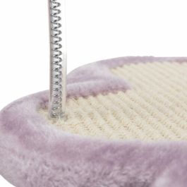 Trixie TRI4011905429311 Rascador para Gatos y Gatitos Modelo Junior, con Poste Integrado, Altura 50 cm, Colores Natural y Malva