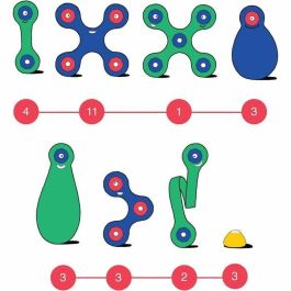 Gipsy Toys CLIXO Juego de Construcción Magnético Flexible Resistente con 30 Piezas para Niños y Niñas