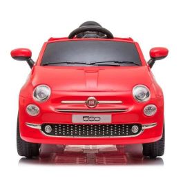 Coche fiat 500 rojo con control remoto y mp3 bateria 6v 4,5 ah -motor 30 W