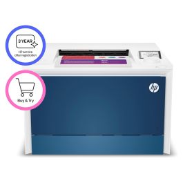 HP Color LaserJet Pro 4202dw Impresora Láser Multifunción WiFi Dúplex Blanca y Azul
