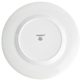 Wedgwood Plato Llano Hibiscus Blue 27 cm (4 Unidades) Apto Lavavajillas Franjas Oro 22k