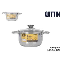 Cacerola Inde 18 cm (3L) Acero Inoxidable con Tapa New Ner (6 Unidades)