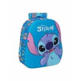 Mochila Escolar Stitch Azul 27 x 33 x 10 cm 3D Precio: 6.95000042. SKU: B133VNX2YN