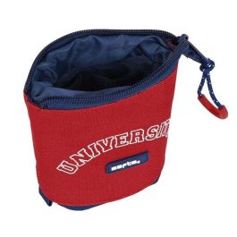 Estuche Cubilete Safta University Rojo Azul marino (8 x 19 x 6 cm) Estuche Cubilete Safta University Rojo Azul marino (8 x 19 x 6 cm)