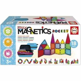 Educa Estuche Magnético - Juego de Construcción EDU8412668202719 - 18 Bloques Magnéticos, 2 Animales, 8 Cartas - A Partir de 3 Años Precio: 29.6899999. SKU: B17AWTLHYH