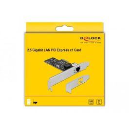 DeLOCK i225 - Tarjeta de Red PCI Express x1 a 1x RJ45 2.5 Gigabit LAN para PC, con chip i225, Windows/Linux