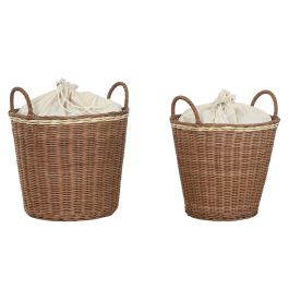 DKD Home Decor Cesta Ropa Basicos Natural Blanco Seagrass Algodon 43 x 48 x 43 cm Set de 2 Precio: 59.50000034. SKU: B1AEB7RPWS