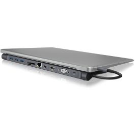 ICY BOX IB-DK2102-C Docking Station USB-C 11 en 1 con Suministro de Energía de 100W