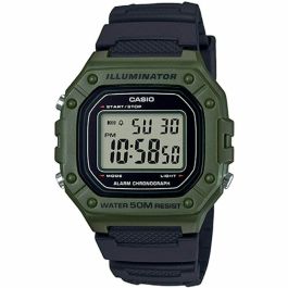 Reloj Hombre Casio W-218H-3AVEF Negro Verde Precio: 64.49999985. SKU: S0449588