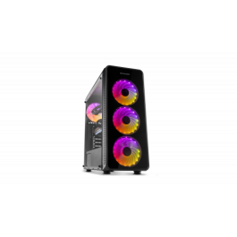 NOX NXHUMMERTGM Caja Semitorre ATX RGB USB3.0 Cristal Templado Negro