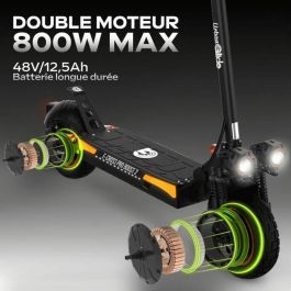 Urbanglide URB3700092657164 Patinete Eléctrico Todoterreno ECROSS PRO BOOST 2 10 Pulgadas 48V 1600W Doble Motor 13Ah 50KM Autonomía
