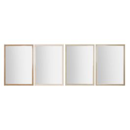 Espejo de pared Home ESPRIT Blanco Marrón Beige Gris 66 x 2 x 92 cm (4 Unidades) Precio: 135.49999991. SKU: B16XMXFTHY