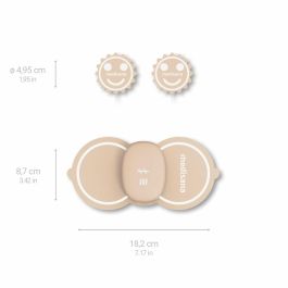 Medisana TT 250 Dispositivo Alivio Dolor Menstrual TENS con 4 Electrodos para Abdomen y Espalda Color Beige