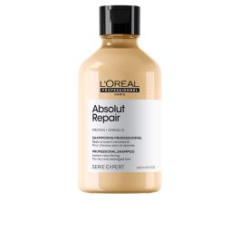 L'Oreal Champú Absolut Repair Gold Reparador Cabello Dañado Fortalecedor con Proteína de Quínoa Dorada 300ml Nuevo Formato