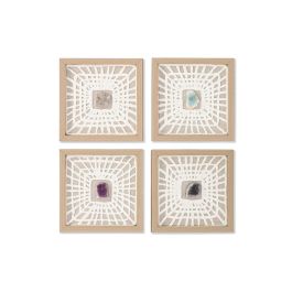 Cuadro Moderno DKD Home Decor Blanco Natural 2 x 22 x 22 cm Set de 4 Precio: 40.49999954. SKU: B1CHJS6L4V