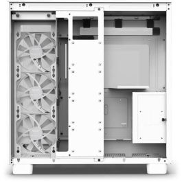 NZXT H9 All white Midi Tower Blanco CM-H91FW-01 - Torre PC con Vidrio Templado, Gestión de Cables, Iluminación RGB