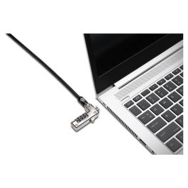 Kensington Candado NanoSaver Slim Kombinationsschloss para Portátil, Combinación Restablecible, Negro, 1.8m