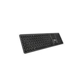 Blue Element Teclado Bluetooth 3.0 Recargable para Mac y iPad Negro con 12 atajos multimedia, formato extendido, conecta 3 dispositivos FR