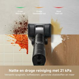 Dreame AAAOS15275 H15 Pro Aspiradora de Brazo Robótico AI DescendReach, Triple Filo, 21 kPa, Antienredos, Limpieza Cepillo Inmersivo 100 °C
