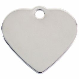 Placa identificativa Imarc Heart Plateado