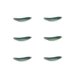 Moon Turquoise Plato Oval 21X12X3 Cm (6 Unidades) Moon Turquoise Plato Oval 21X12X3 Cm (6 Unidades)