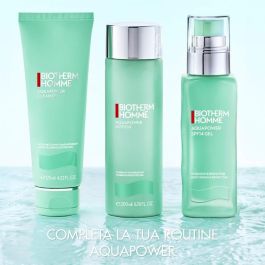Biotherm Homme Aquapower Advanced Gel SPF14 | Hidratante Facial Protector para Hombre con Life Plankton | Gel Ligero Piel Mixta-Seca 75 ml