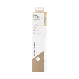 Cricut Joy Xtra Smart Iron-On Rollo de vinilo de termotransferencia liso Oro 241mm x 609mm Ref.2010402
