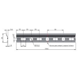 ITALIANA FERRAMENTA A28 Apc6 Placa de Metal Zincada para Colgador