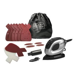 Black+Decker Lijadora de Detalle Mouse BEW230SBC-QS Silver Edition 55W