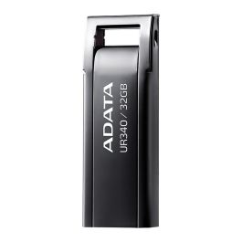 ADATA Memoria USB UR340 32GB USB 3.2 Gen 1 (5Gbps) Lápiz USB Metal Negro - Modelo AROY-UR340-32GBK