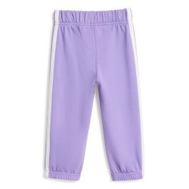Conjunto Deportivo para Bebé Adidas 3 Bandas French Terry Jogger Rosa