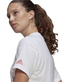 Camiseta de Manga Corta Hombre Adidas Giant Logo Blanco M