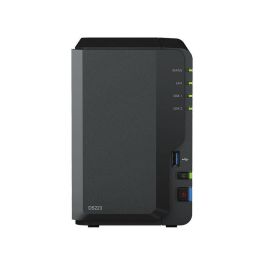 Synology DS223 NAS DiskStation, 2 Bahías 3.5"/2.5", 2GB DDR4, Torre. Nube privada y gestión de datos para usuarios domésticos y pymes.