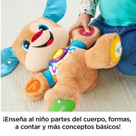 Fisher-Price Fpm53 Perrito Primeros Descubrimientos Juguete Interactivo Aprende Palabras Colores Formas Partes Cuerpo Tecnología Inteligente 3 Niveles +6m