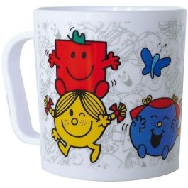 Fun House FUN3524550064857 Vajilla Monsieur Madame: Plato Hondo Ø16 cm, Botella 350 ml, Taza 350 ml y 2 Peluches 12 cm