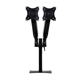 Phoenix technologies Brazo Articulado Doble Soporte Monitor Ajustable con Amortiguador de Gas, Doble Fijación, VESA 75/100mm