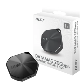 MSI SSD Externo Datamag 1TB 20Gbps S78-440L0B0-P83, Compatible con iPhone 16/15 Pro (Max), Negro