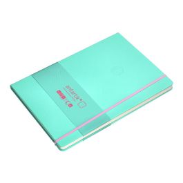 Cuaderno Con Gomilla Antartik Notes Tapa Dura A4 Hojas Puntos Rosa Y Turquesa 100 Hojas 80 gr Fsc