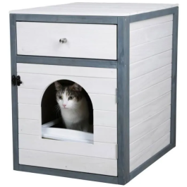 Kerbl Caja de arena para gatos 58 x 45 x 60 cm IDA Blanco/Azul
