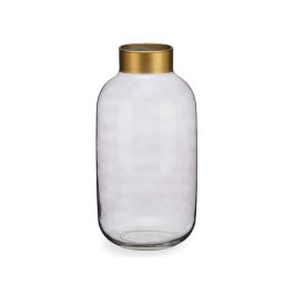 Jarrón de Cristal Liso Oro Grande Humo Giftdecor 14.5x29.5x14.5 cm (6 Unidades) Jarrón de Cristal Liso Oro Grande Humo Giftdecor 14.5x29.5x14.5 cm (6 Unidades)