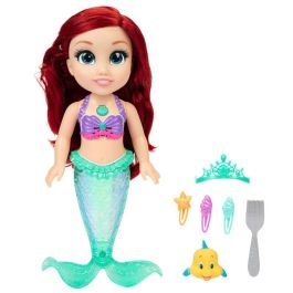 Jakks Pacific 224926 Muñeca Princesa Ariel Disney Musical 38 cm Canta y Habla en Español con Accesorios