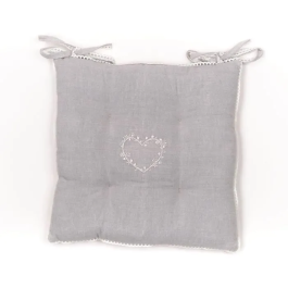 Today TOD1700216533805 Asiento Acolchado Chambray x Petite Broderie Constance 40 x 40 cm