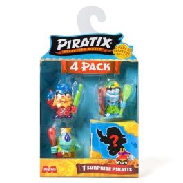 Magic Box Figura Piratix Golden Treasure Pack de 4 con 3 Piratix y 1 Sorpresa