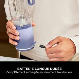 Ninja BC251EULD Licuadora portátil Blast Max, 530 ml, batería 2h, inalámbrica, sin BPA, lavanda