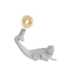 DKD Home Decor Lámpara Aplique Moderno de Pared con Diseño Iguana, Resina Blanca, 31x14x22 cm, Compatible con Bombilla E27 50W Precio: 35.95000024. SKU: S3040198