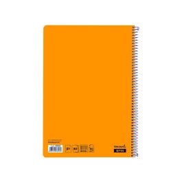 Cuaderno Espiral Liderpapel Folio Smart Tapa Blanda 80H 60 gr Cuadro 4 mm Con Margen Color Naranja 10 unidades